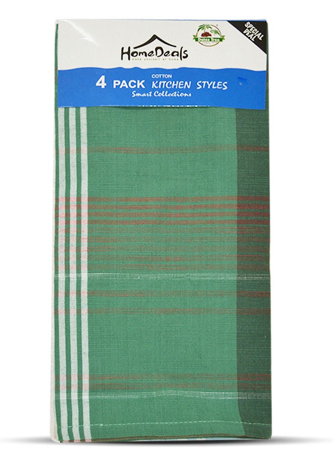 Dates Tree Multi-Purpose Cotton Kitchen Cleaning Towel - 72 x 46.5cm Pack of 4 - Image 1