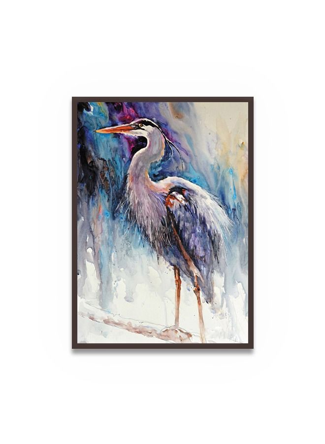 ماركتنا لوحة جدارية قماشية فنية لتزيين الحائط بتصميم عصري مع برواز بني مجوف مقاس 120x80سم قطعة واحدة - Image 2