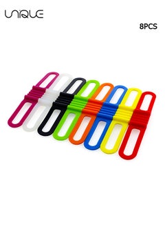 8 PCS Bike Silicone Band, Tie Ribbon Mount Holder Multicolor Cycling Flashlight Holder for Flashlights Cell Phones Speaker Lights Holder Bicycle Handlebar (14 * 2.2 * 1cm) - pzsku/Z2AADAE4CD1F83F3AD23EZ/45/_/1727163283/06a8984a-a725-41a2-ba4e-6f5b07c83f6e