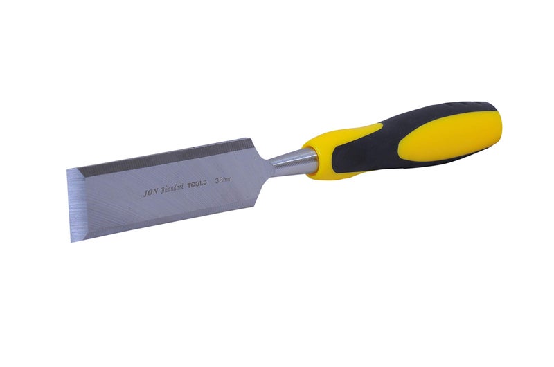 Jon Bhandari Tools 38mm (1-1/2”) Wood Chisel – Bevel Edge, Hardened Steel Blade with Soft Grip Handle – Professional Hand Tool for Woodworking, Carving & Shaping - Image 4