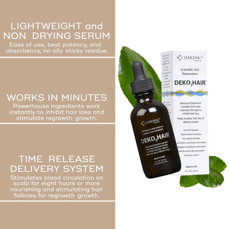Charismo USA Dekohair Hair Regrowth Serum - Stops Hair Thinning, Promotes Growth, Increases Root Volume - Image 5