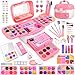 Auney 80 PCS Kids Makeup Kit for 3 4 5 6 7 8 Years Old Unicorn Girls Toy for Little Girls Birthday Princess Toys Dress Up Toy for Performance Dance Show Role Play Party - Image 2