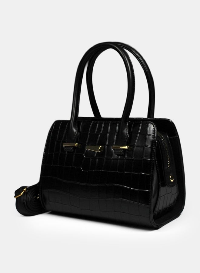 formal medium hand bag crocodile - Image 1