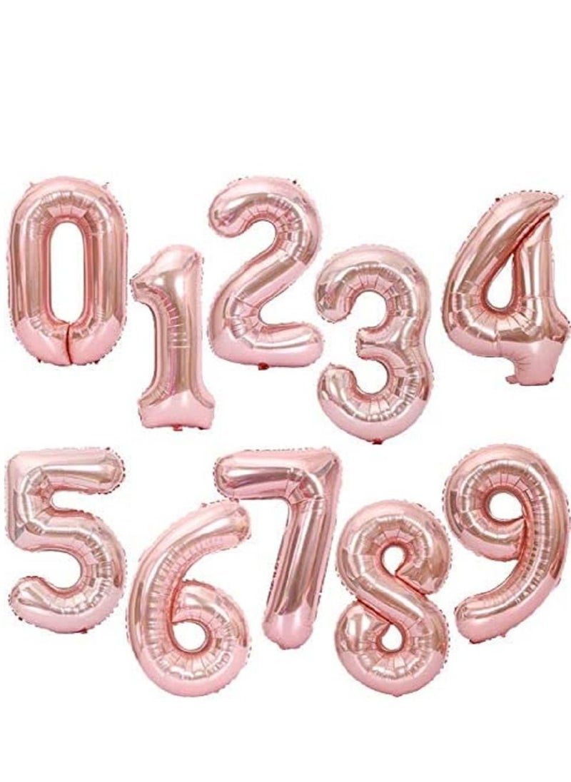 Brain Giggles - Brain Giggles 40 Inch Rose Gold Number 2 Foil Balloon - Image 1
