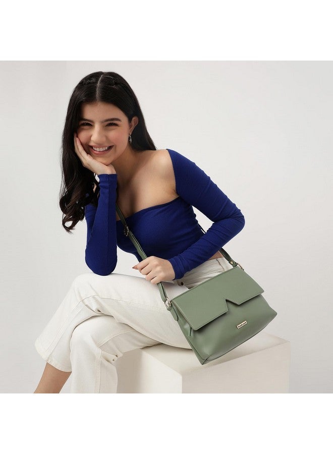 Fastrack Women Multi-Pocket Sling Bag with Front and Back Zip Pockets | Inner Zip and Slip Pockets | Adjustable Sling Belt | Stylish Everyday Sling | Trendy Women Handbags - Image 2