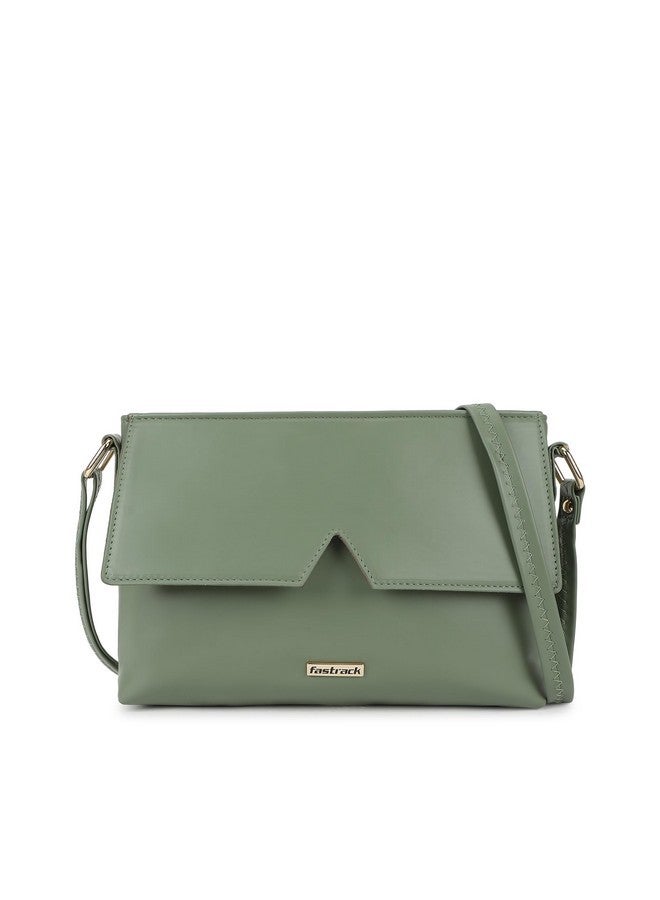 Fastrack Women Multi-Pocket Sling Bag with Front and Back Zip Pockets | Inner Zip and Slip Pockets | Adjustable Sling Belt | Stylish Everyday Sling | Trendy Women Handbags - Image 1