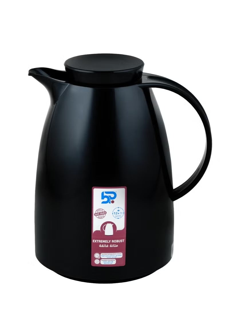 BP Thermos for tea and coffee, Black, from Basurrah, 1 liter