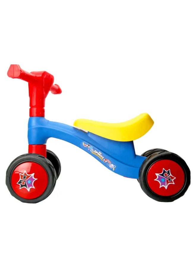 مارفل ألعاب ركوب سبايدرمان للأطفال، سكوتر للأطفال، هدية للأولاد، دراجة توازن مضادة للانزلاق بدون دواسة، دراجة للأطفال الصغار، من سنتين إلى 4 سنوات، لون أحمر - Image 1