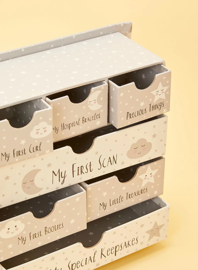 Sass & Belle Cloud Keepsake Box With Drawer