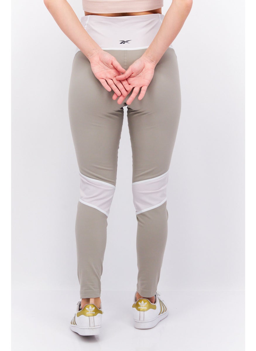 Reebok Women Sportswear Fit Training Leggings, Grey  - Image 2