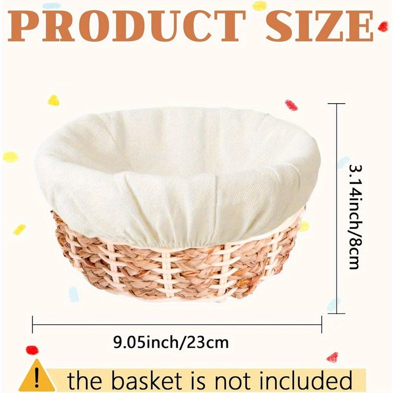2pcs Pink Banneton Basket Liner Cloths Bowl Covers for Bread Proofing - Image 2