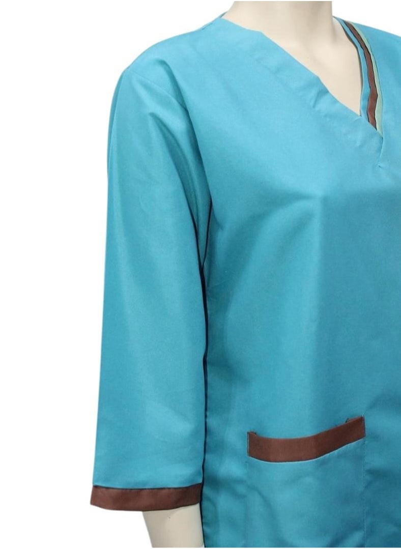 1home - Housemaid Uniform Maid  Nanny Scrub Suit 3 piece set - Image 1