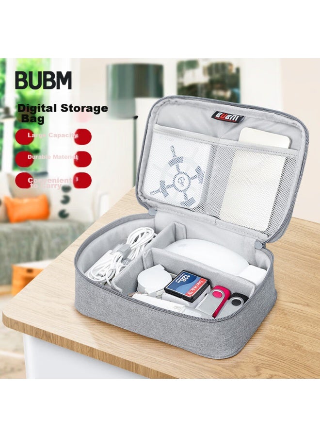 بابم حقيبة Bubm لإدارة الكابلات للكابلات البيانات، الشواحن، الفئران، الحقيبة المحمولة، منظف الكابلات المضادة للصدمات، حقيبة ملحقات بنك الطاقة - Image 1