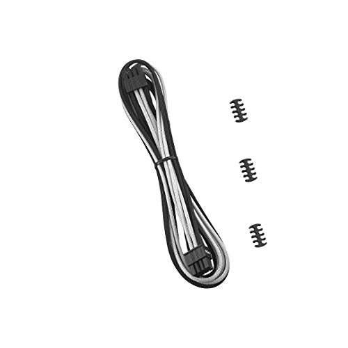 CableMod E-Series Classic ModFlex Sleeved 8-pin PCI-e Cable for EVGA G/G+ / P/P+ / T (Black + White, 60cm) - Image 3