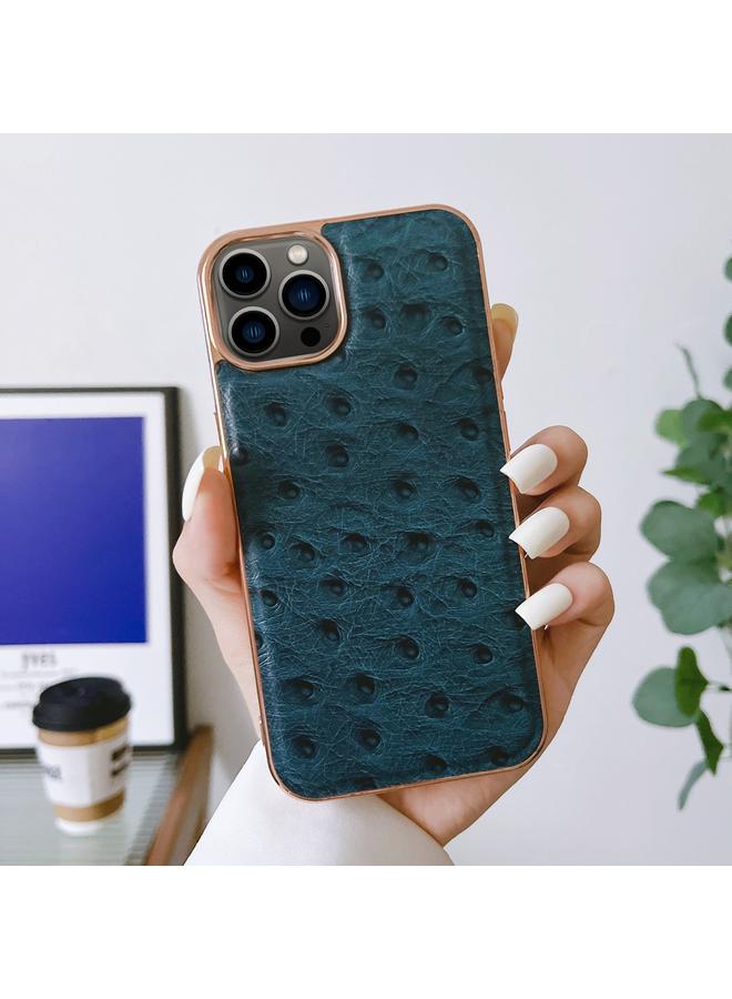 S-TOP Case For iPhone 14 Pro Genuine Leather Ostrich Texture Nano Case - Image 2