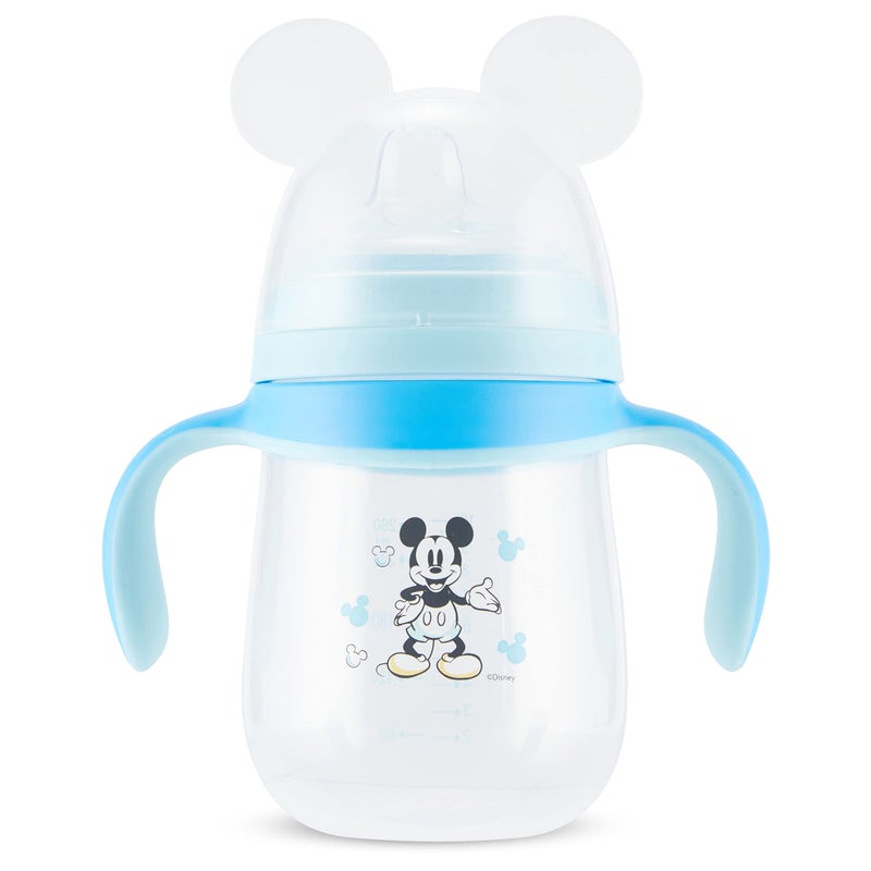 Disney Sippy Cups for Toddlers, Learner Sippy Cups for Kids with Pacifier, BPA-Free Trainer Cup with Handles, Leak-Proof Minnie Mouse and Mickey Mouse Sippy Cups, Perfect Unisex Gift for Children - Image 1