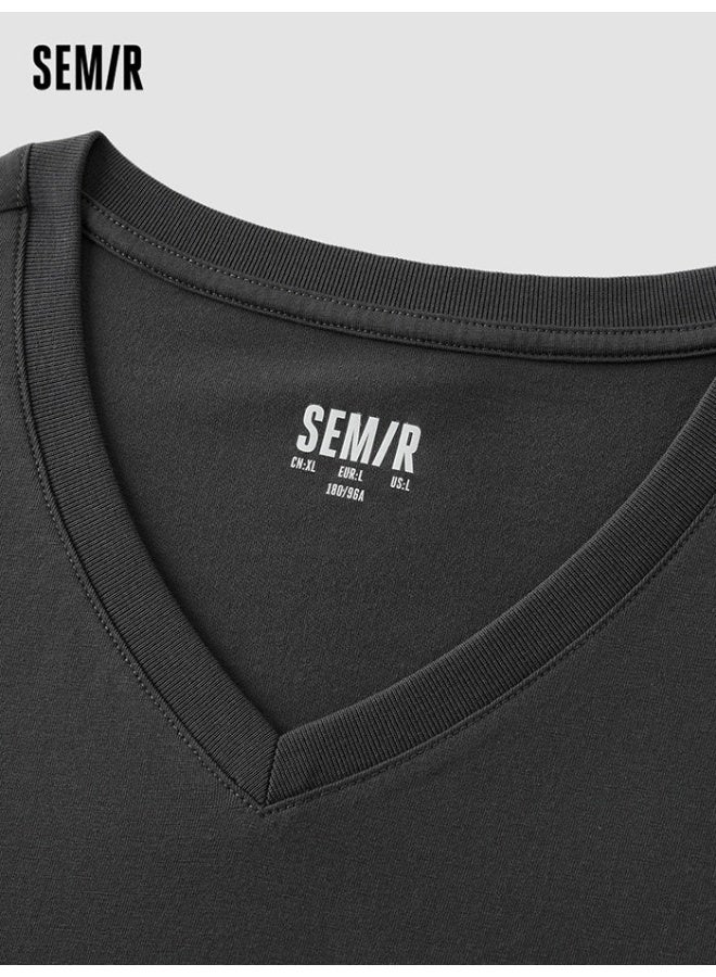 سيمير تيشيرت بلون موحد للرجال - Image 3