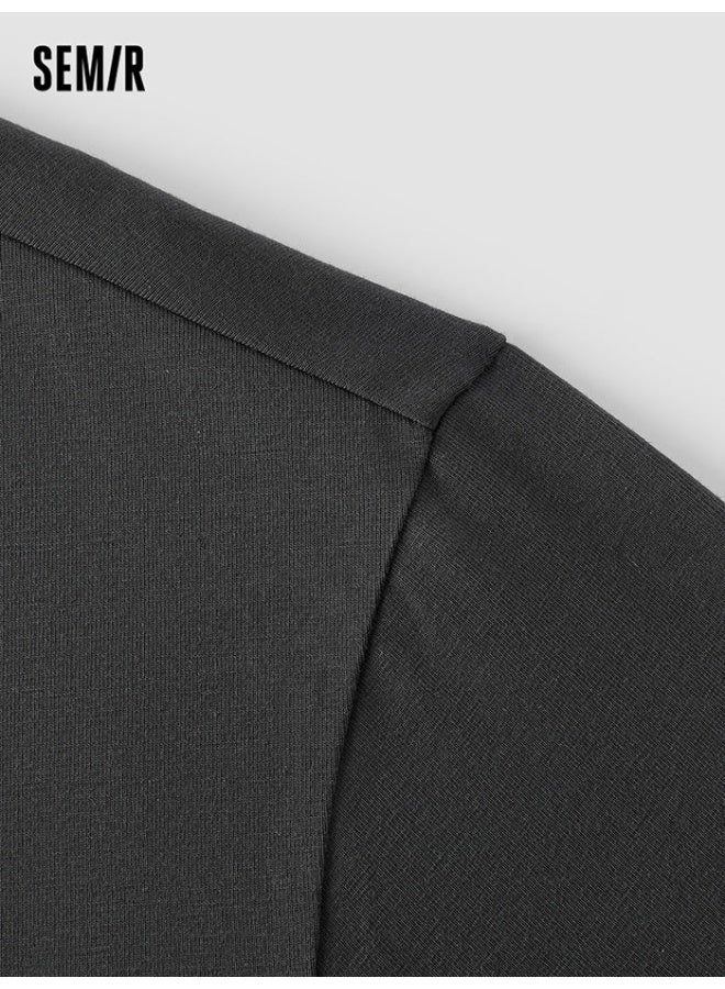 سيمير تيشيرت بلون موحد للرجال - Image 4