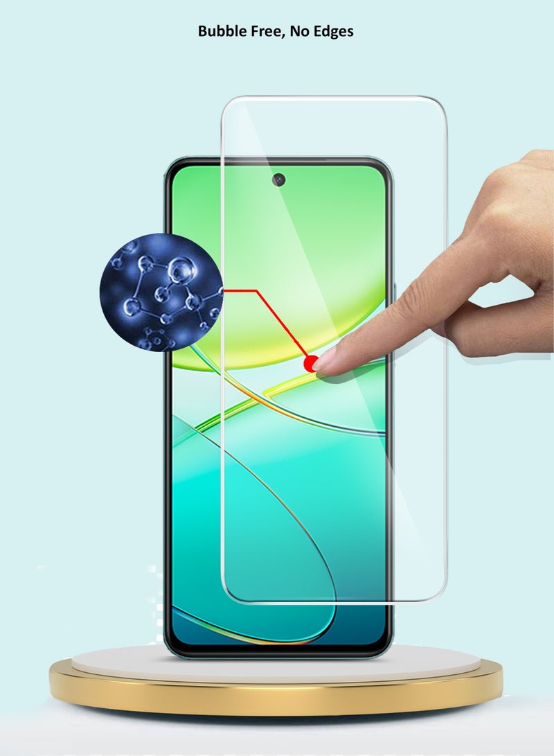 GMAX Premium Series Curved Edges 9H 2.5D Tempered Glass Screen Protector For Vivo Y38 / Vivo Y200t 5G 2024 Clear - Image 5