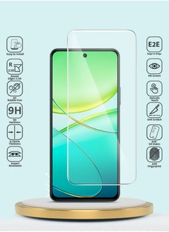 GMAX Premium Series Curved Edges 9H 2.5D Tempered Glass Screen Protector For Vivo Y38 / Vivo Y200t 5G 2024 Clear  - Image 2