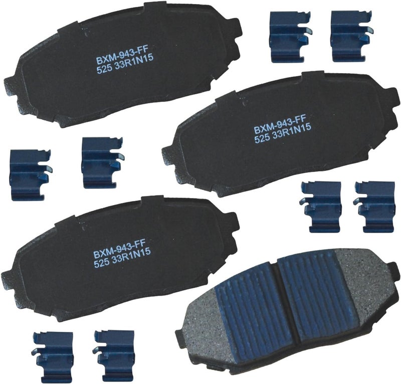 Bendix Premium SBM525 Semi-Metallic Front Brake Pads for Asuna Sunfire 1993, Geo Storm 1993-1990, Isuzu Impulse 1992-1990, Stylus 1993-1991, Mazda Miata 1993-1990 - Image 1