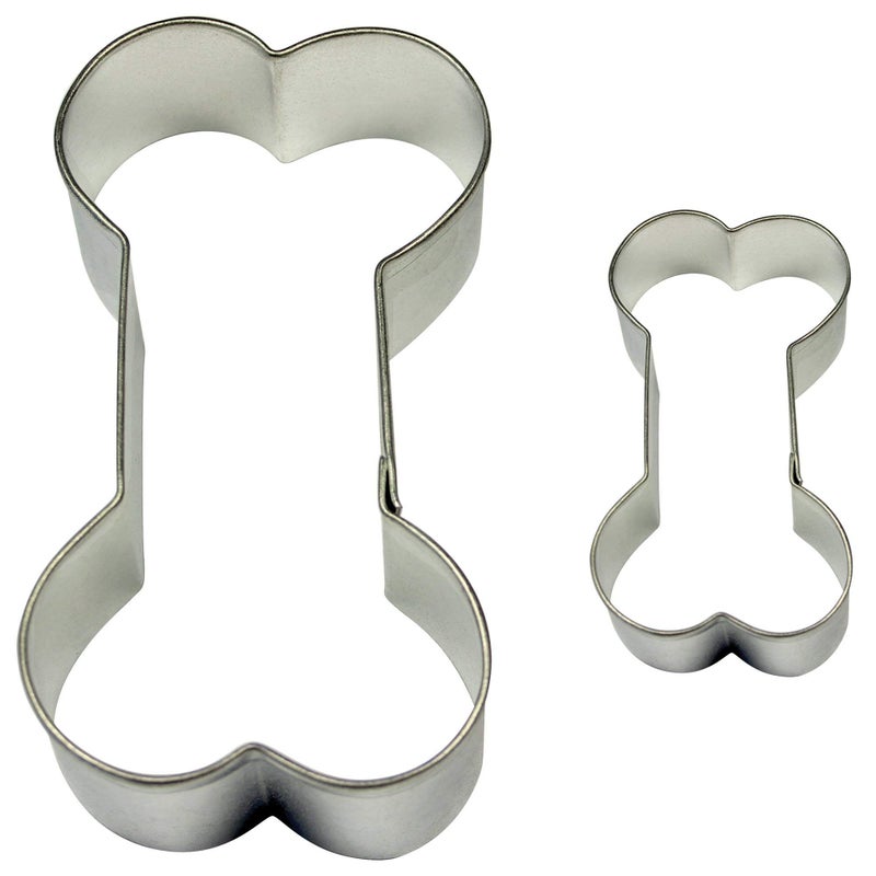PME Set of 2 Bone Cookie and Cake Cutters Small Medium Standars SC608