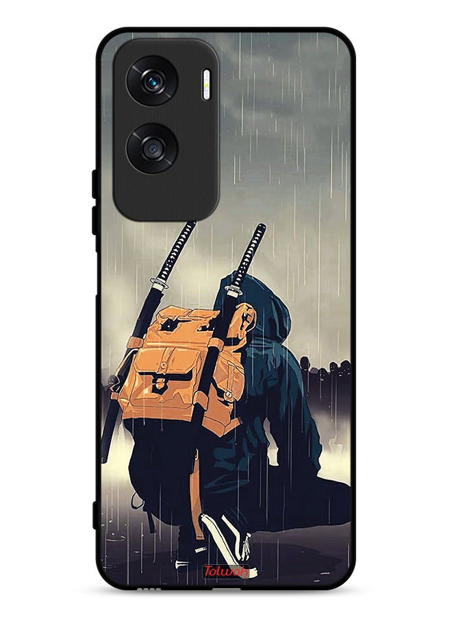 Tolwak Honor X50i 5G Protective Case Cover Sword Samurai Digital Art - Image 1