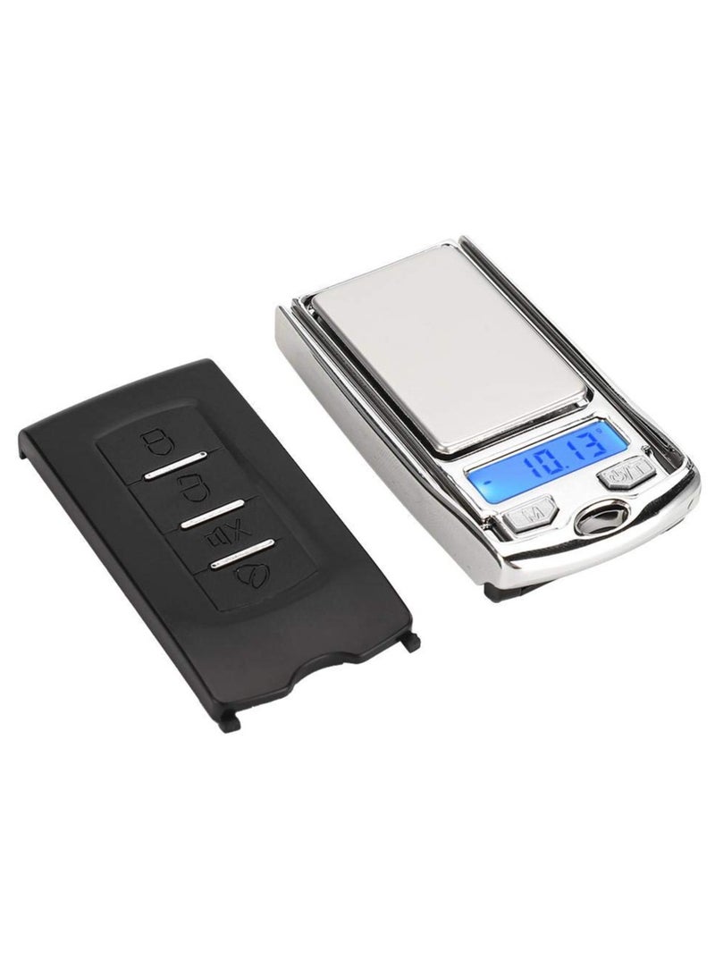 Small electronic jewelry scale, silver color - Image 1