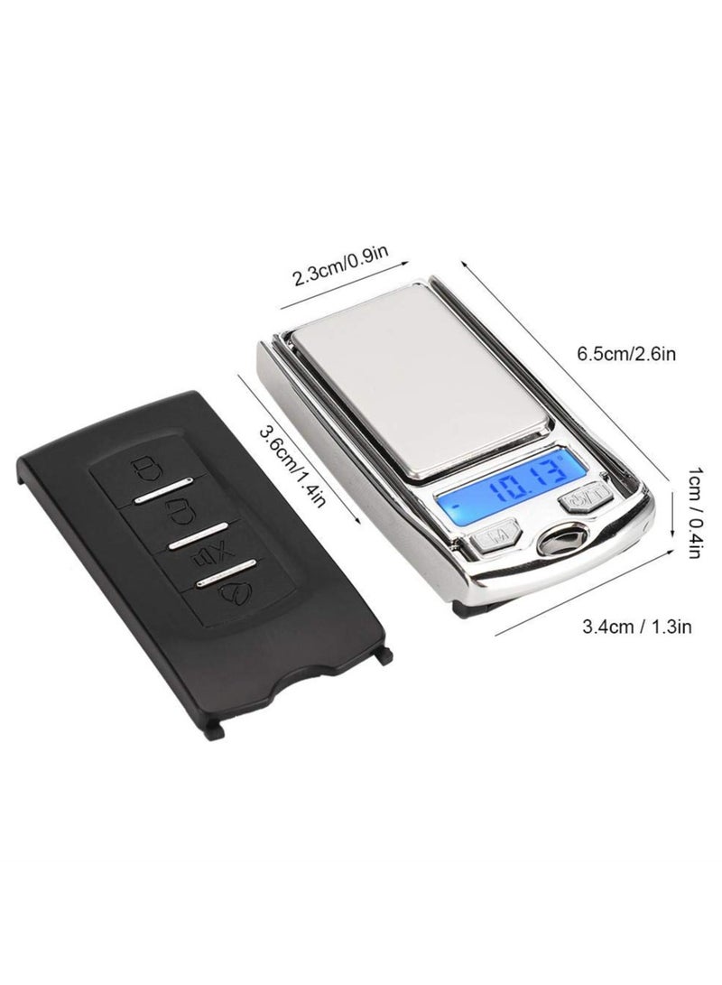 Small electronic jewelry scale, silver color - Image 2