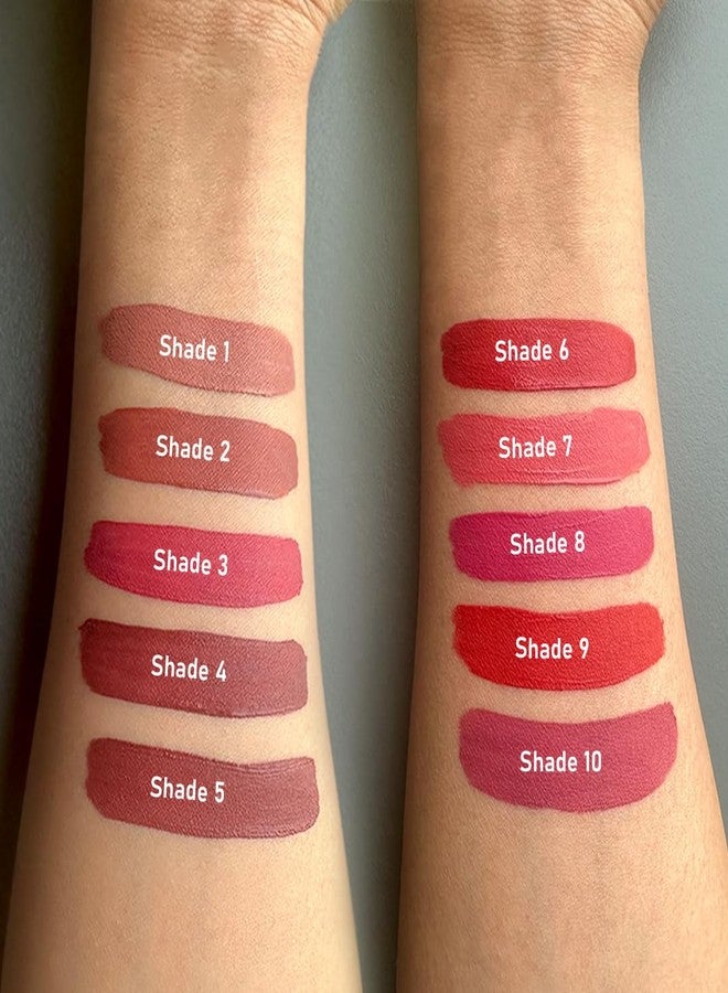 FLiCKA Tomato Liquid Lipstick| Transfer Proof, Smudge Proof, Non-Sticky, Creamy Lightweight Lipstick For Women, Shade 6, 2ml - Image 5