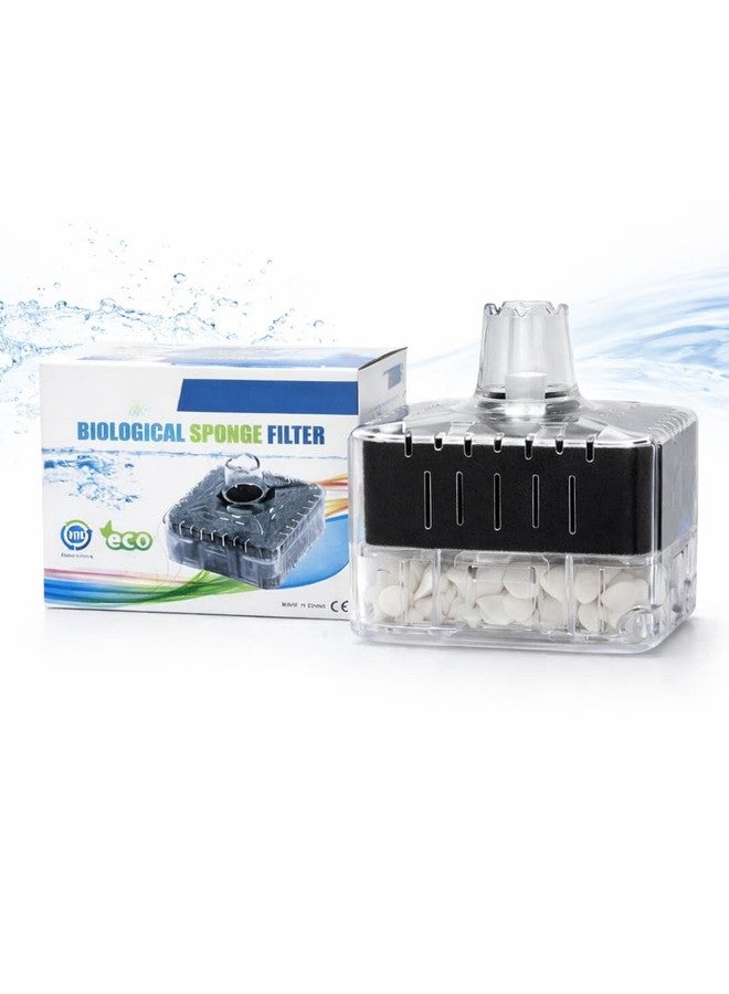 Rizopets Aquarium Bio Sponge Filter, Corner Filter with Ceramic Media for Small Fish Tank - Image 5