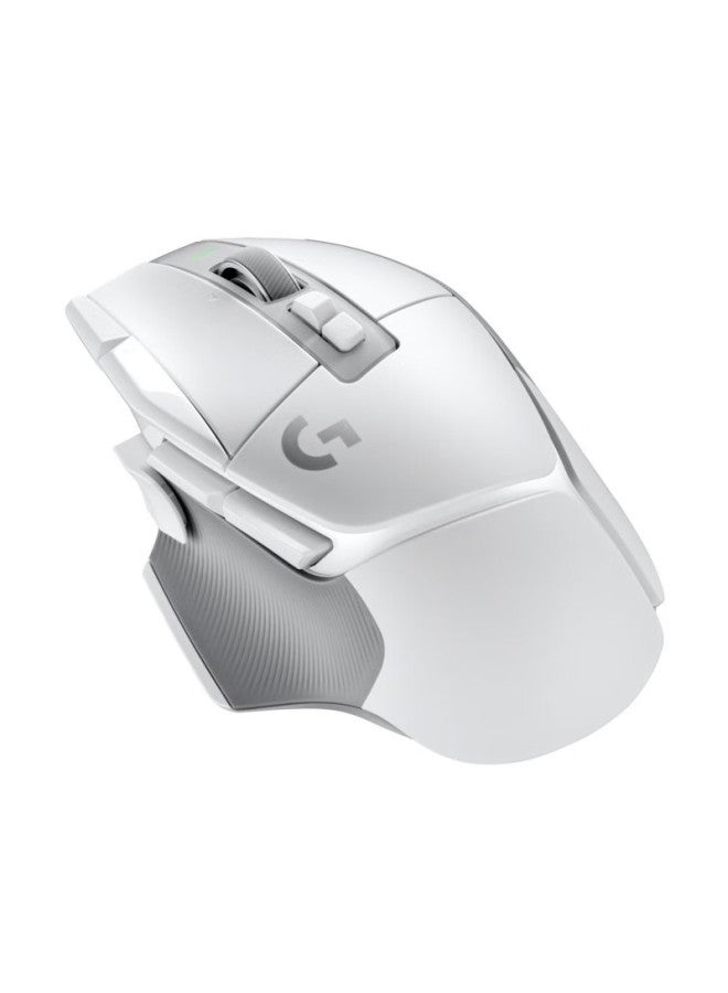 G Logitech G502 X Lightspeed Wireless Gaming Mouse, Hybrid Micro Switches, Hero Engine, Classic Best Esports Mouse, White, Valentine's Day Gift 