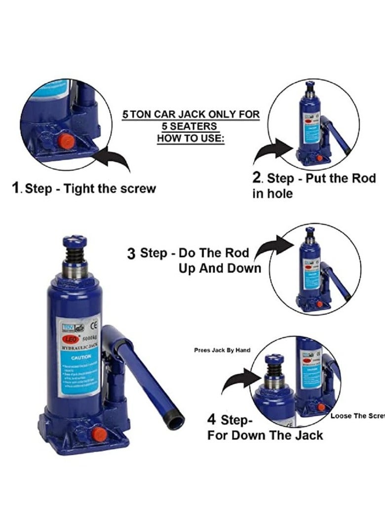 ABBASALI All Cars 5 Ton Hydraulic Bottle Jack  - Image 3