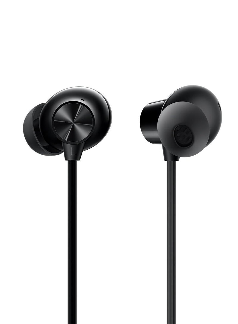 OnePlus Bullets Z2 ANC Neckband with 45dB Hybrid Noise Cancellation IP55 Water Resistant, Upto 28 Hours Playback, Boomin Black - Image 2