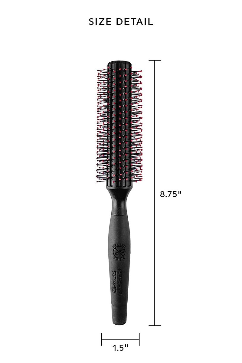 Cricket Static Free RPM 12 Row Round Hair Brush - Curling, Blow Drying, Detangling and Styling Wet or Dry, Suitable for All Hair Types - Image 4