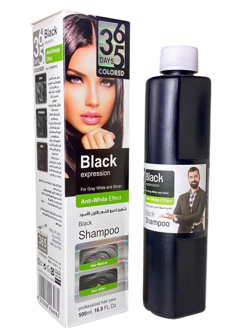 365 - Hair coloring shampoo 365 black, free of ammonia - Image 1