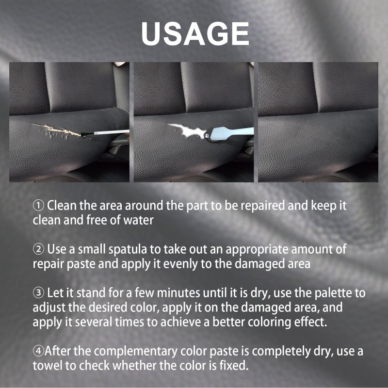 Rayhong Leather Color Repair Cream, Scratch And Crack Repair Cream For Leather Clothing, Leather Car Seats, And Leather Repair - Image 5