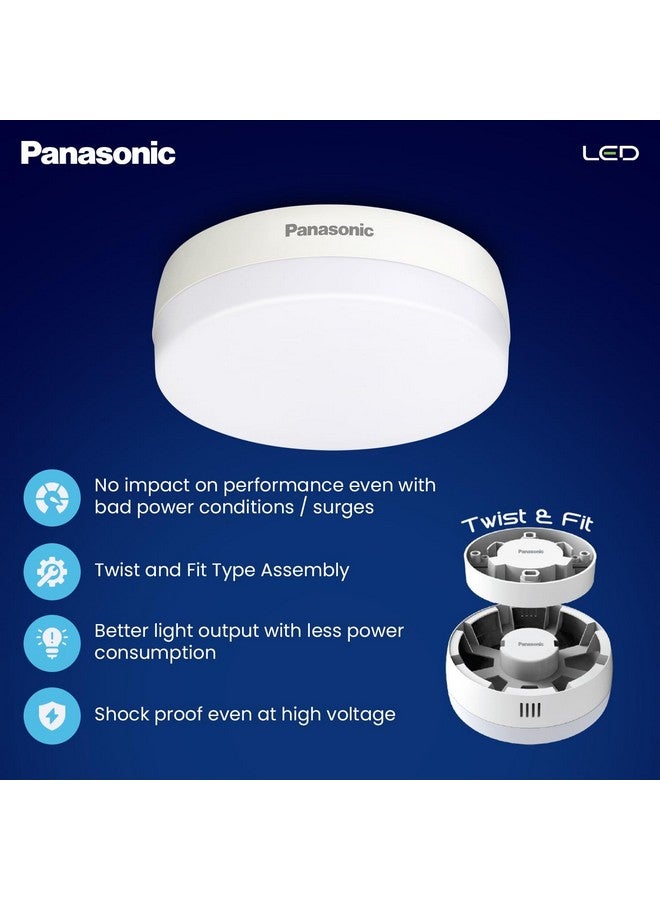 Panasonic 9W LED Round Downlight for Ceiling | Twist & Fit Round LED Modular Surface Ceiling Light for Home & Hall (Cool White,PDLM22097) - Image 5