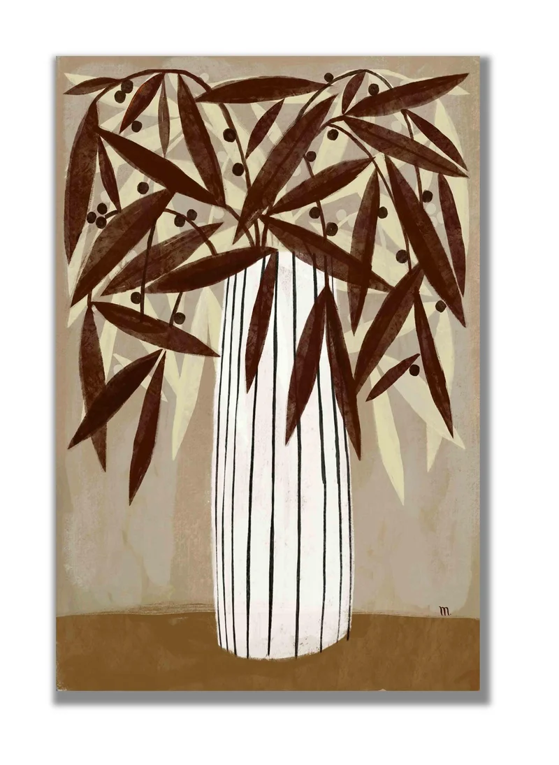 Drawdeck Striped vase neutrals