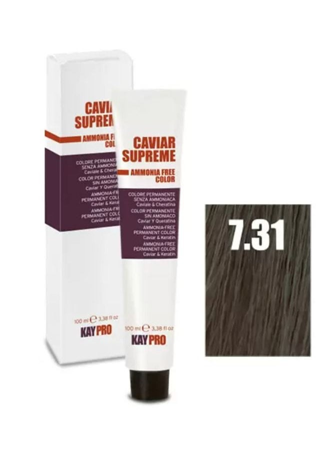 KayPro - Caviar Supreme hair dye with caviar and keratin free of ammonia, sandy blond, 7.31 - Image 1