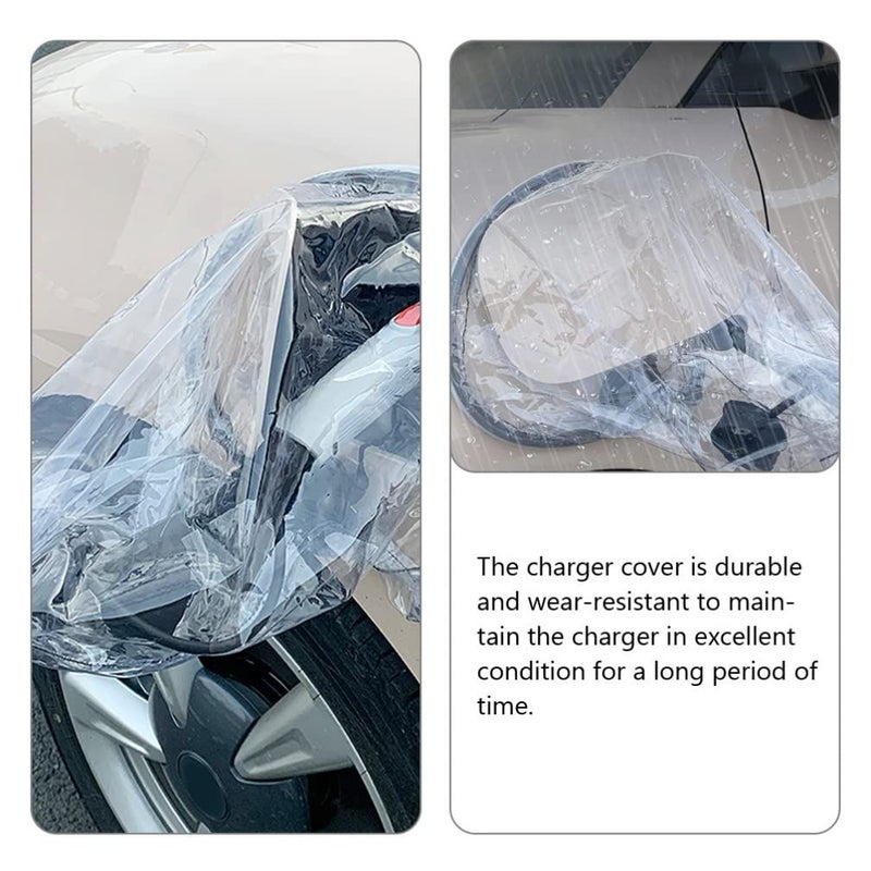 غطاء مطر لشاحن السيارة الكهربائية، واقي صغير للمنفذ، سهل التركيب، للاستخدام الخارجي، أسود. - Image 3