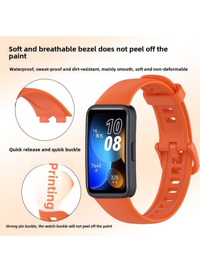For huawei Bracelet 8/9 Representative Band For huawei Band8 Replacement Wristband Sports Bracelet 9NFC Glue Strap-Color:Dark Green-Specifications:Applicable To For huawei Bracelets 8/9  - Image 3