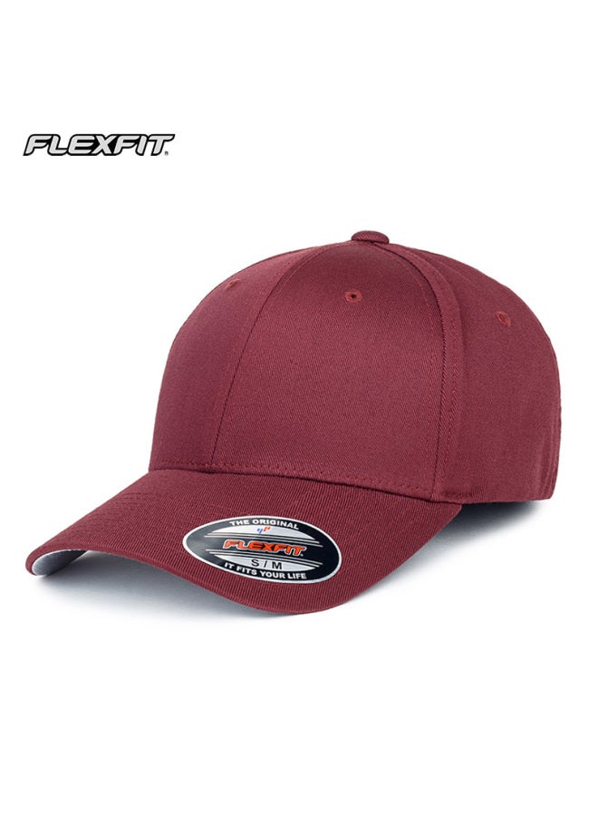 Flexfit American Hard Top Baseball Cap Uni High Top Fully Enclosed Large Head Cirference American Team Duck Tongue Cap Sun Hat - Image 1