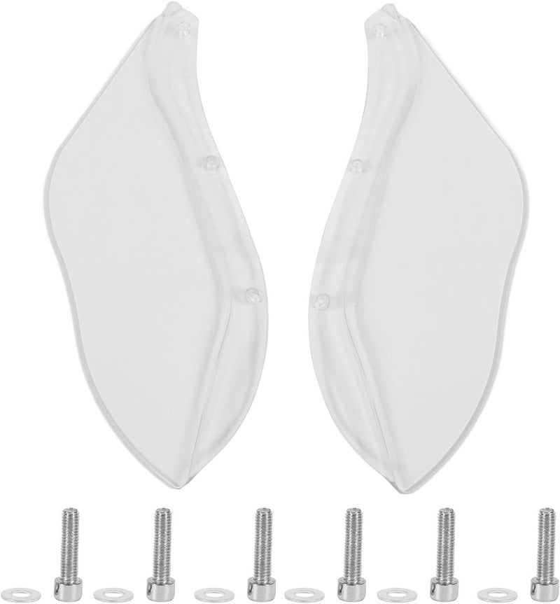 Side Wing Windshield Air Deflector Fairing for CVO FLHTCSE FLHXSE FLHTCUSE EFI FLHTCI FLHTC, High - Strength ABS Left and Right Pair with Vent Control (Transparent) - Image 1