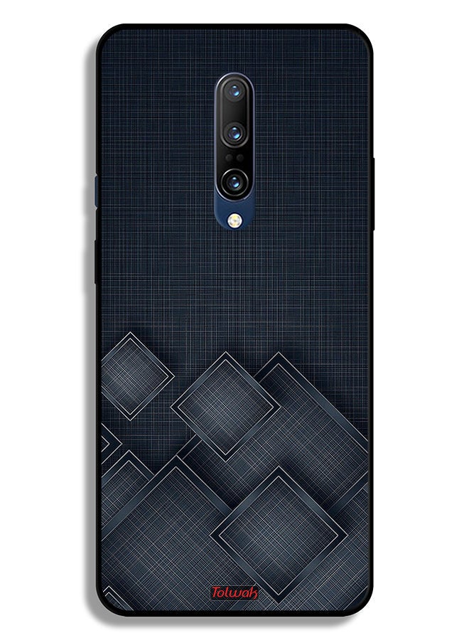 Tolwak OnePlus 7 Pro 5G Protective Case Cover Squares Pattern On Cloth - Image 2