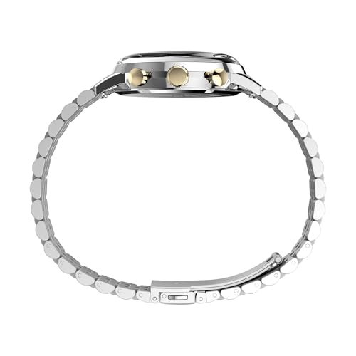 Timex Men's Marlin Quartz Chronograph 40mm Watch - Stainless Steel Bracelet Champagne Dial Two-Tone Case - Image 2