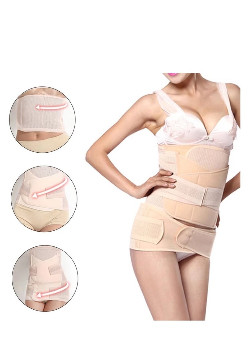 Generic Postpartum abdominal corset prevents sagging and reduces fluid retention, three pieces, size XL  - Image 2