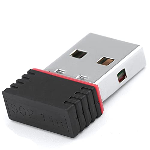 LOTEKOO CLASSYTEK Mini Wireless WiFi USB Dongle Adapter 2.4Ghz, 1000 MBPS for PC Laptop with inbuilt High Gain Antenna, Compatible with Windows MAC, Black - Image 1