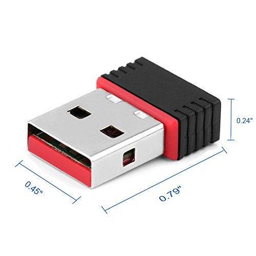 LOTEKOO CLASSYTEK Mini Wireless WiFi USB Dongle Adapter 2.4Ghz, 1000 MBPS for PC Laptop with inbuilt High Gain Antenna, Compatible with Windows MAC, Black - Image 3