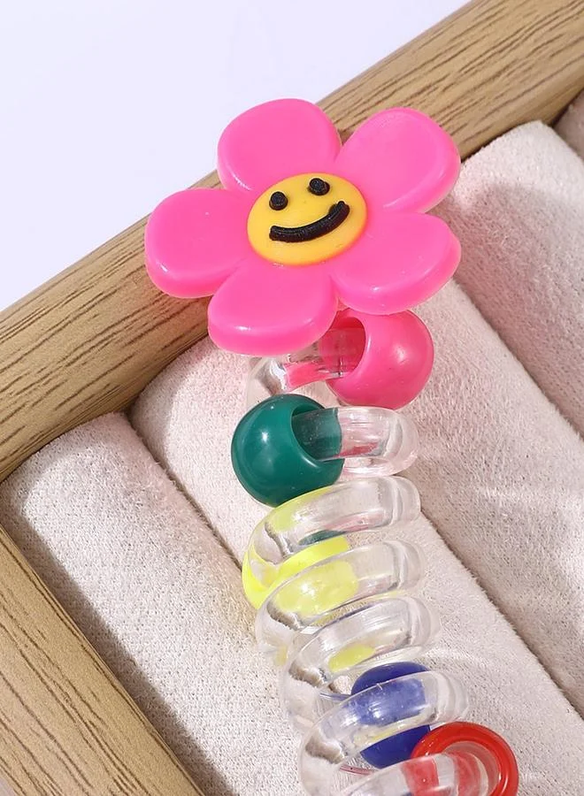 Take Two  Pink Flower Hair Ring for Women | Best Price UAE